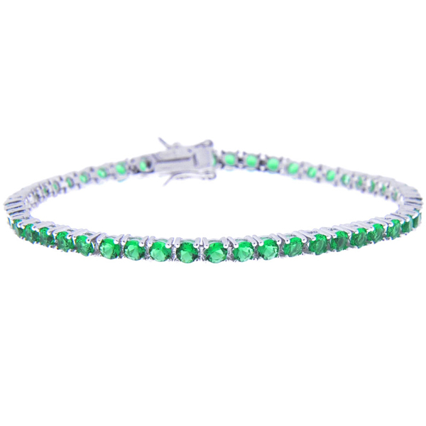 Jewelry 925 Silver Tennis Bracelet With Cubic Zircon YCB377