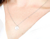 Letter Initial Disc Necklace Mothers Day Gift for Her YCN6787